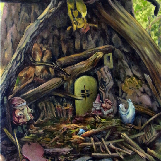 Sherwood Forest, 2015, 50 x 70, Öll auf Leinwand